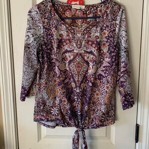Farmers Market size medium quarter length sleeve top